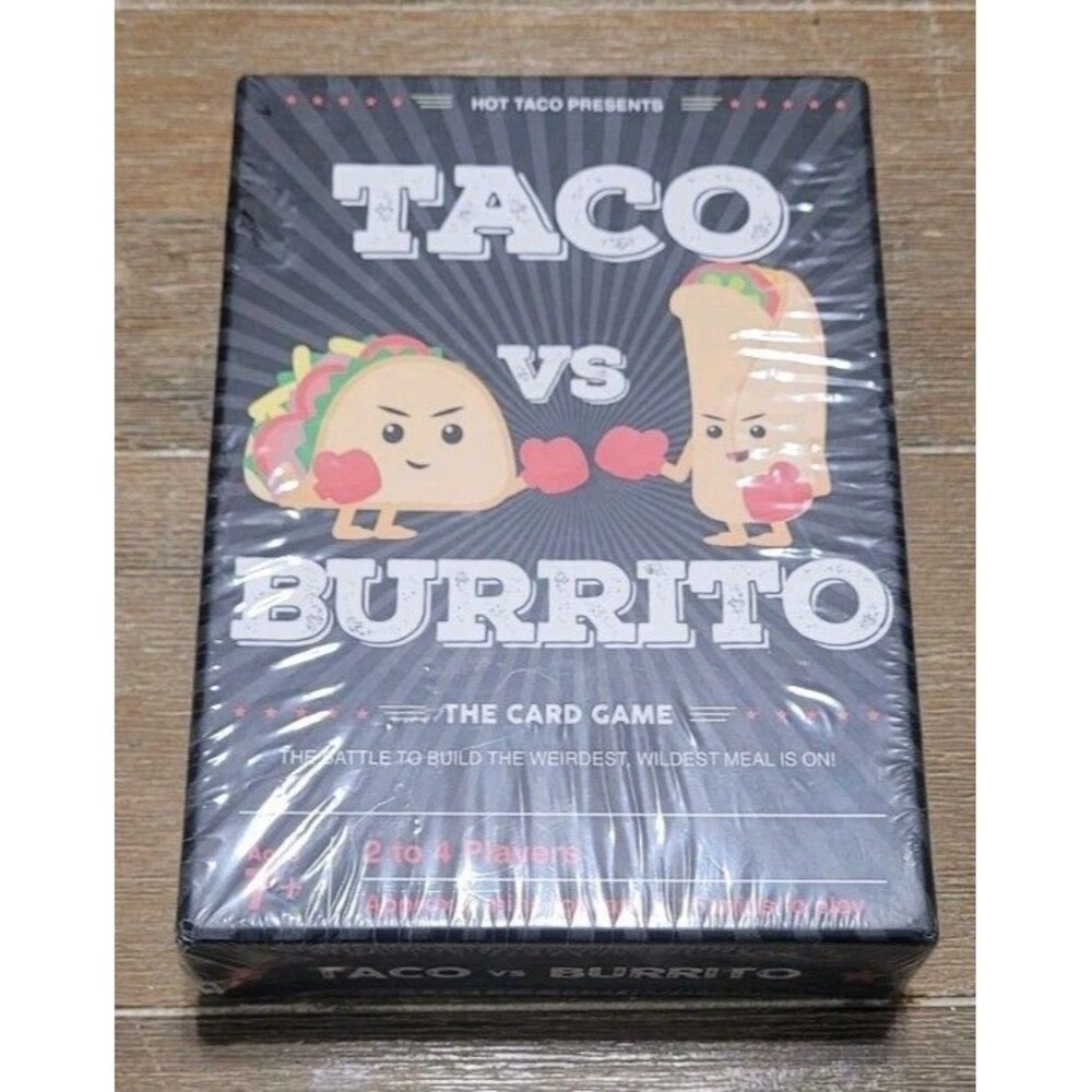Taco vs Burrito The Wildly Popular Strategic Card Game Brand New & Sealed